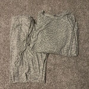Leopard Print Lounge Set